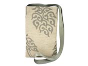 Pouch - Linen & Silver Lotus - $26.00