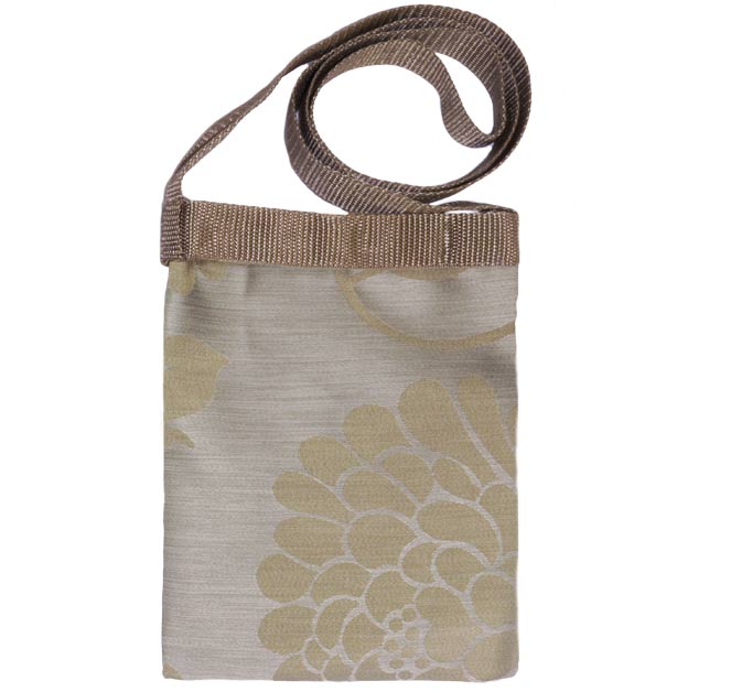 Satchel - Gold & Silver Lotus- $20.00